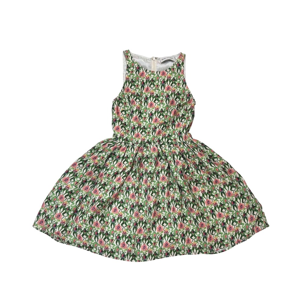 Rachel Antonoff Dissected Frog Floral Print Sleeveless A Line Dress Size‎ 0